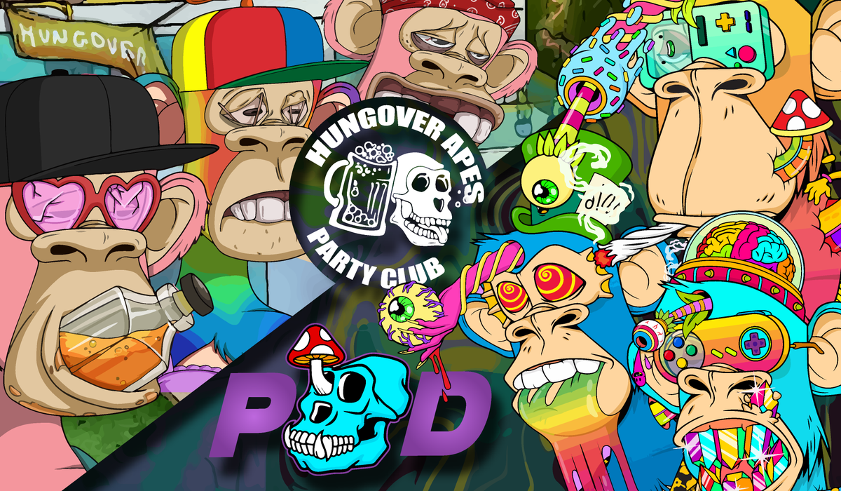 🍺 Hungover Apes Party Club 🤝 Psychonaut Ape Division 🍄
We are sharing the ❤️ by 🎁5 WL spots for Psychonaut Ape Division

To win:
1️⃣ Follow <a href="/PsychonautApeD/">Psychonaut Ape Division</a> &amp; @HungoverApeSC
2️⃣ ❤️ - 🔁 &amp; Tag 3 friends
3️⃣ Join Discord: discord.gg/Z5YT7UuN 

⏰24hrs
#NFTGiveaway #NFTCommunity
