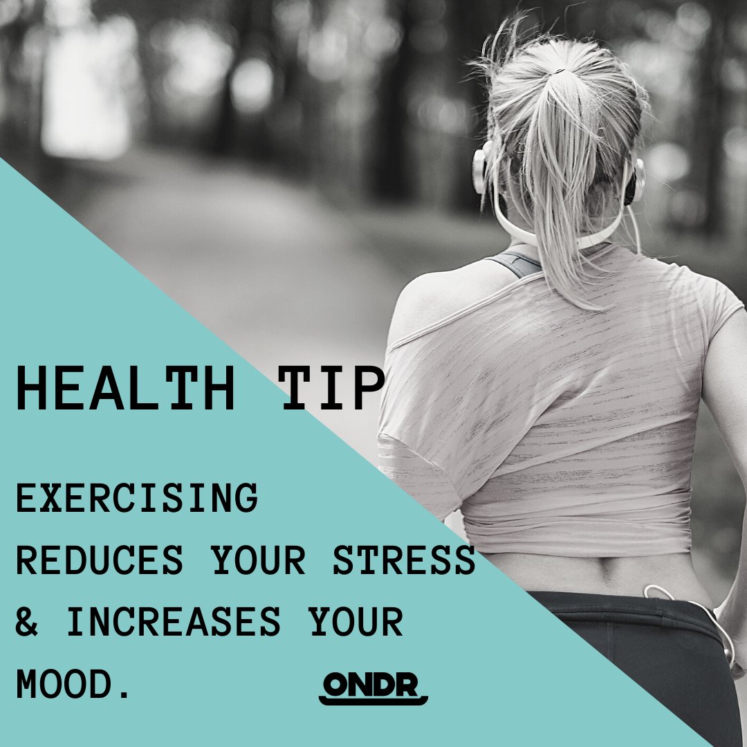 ONDRwear's tweet photo. Daily exercise doesn't have to be hours of strenuous activity.
If you are just beginning to add daily exercise into your routine try yoga, a light walk, or low impact classes.
#ONDR https://t.co/MKtFj9ptdT