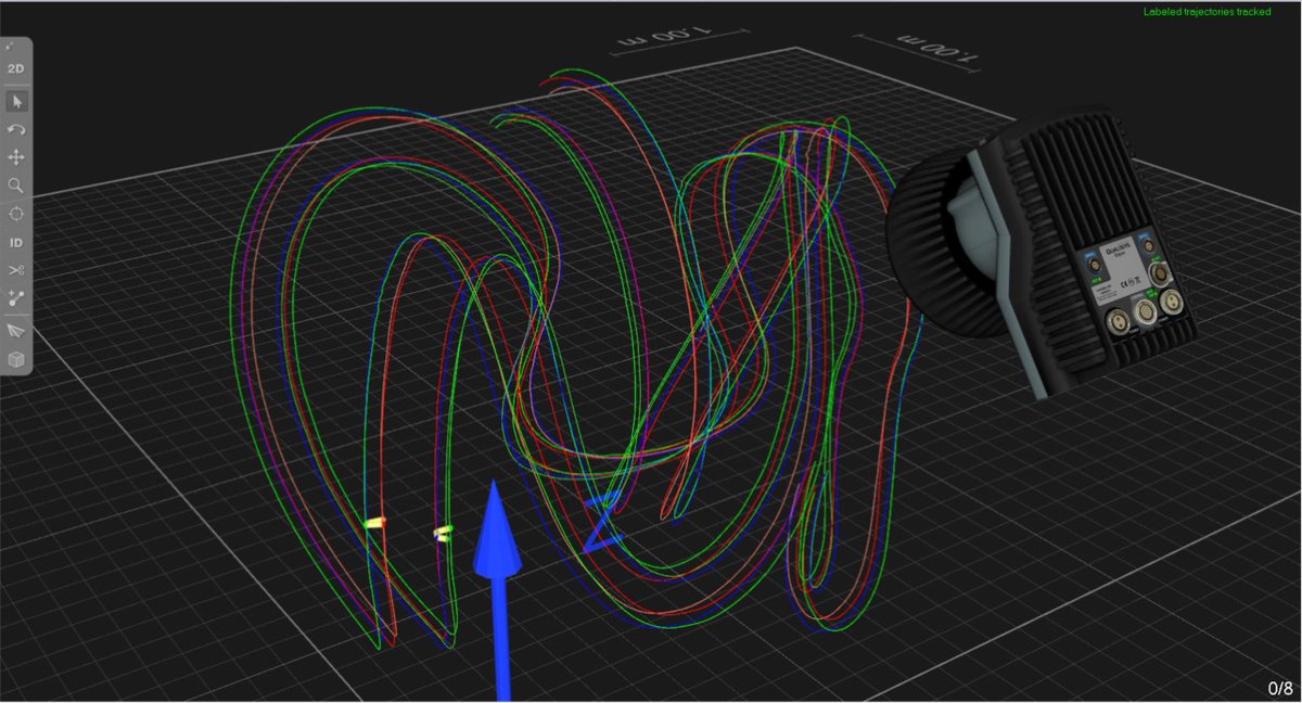 SkelObsLab's tweet image. Capstone team members and 4th-year @QueensMech students Kendall Glen and Sarah Poch testing their great mixed modality marker flag design! It&apos;s amazing to be back in the lab on a regular basis! @QueensMech @CHI_CIS @RainbowBiomech