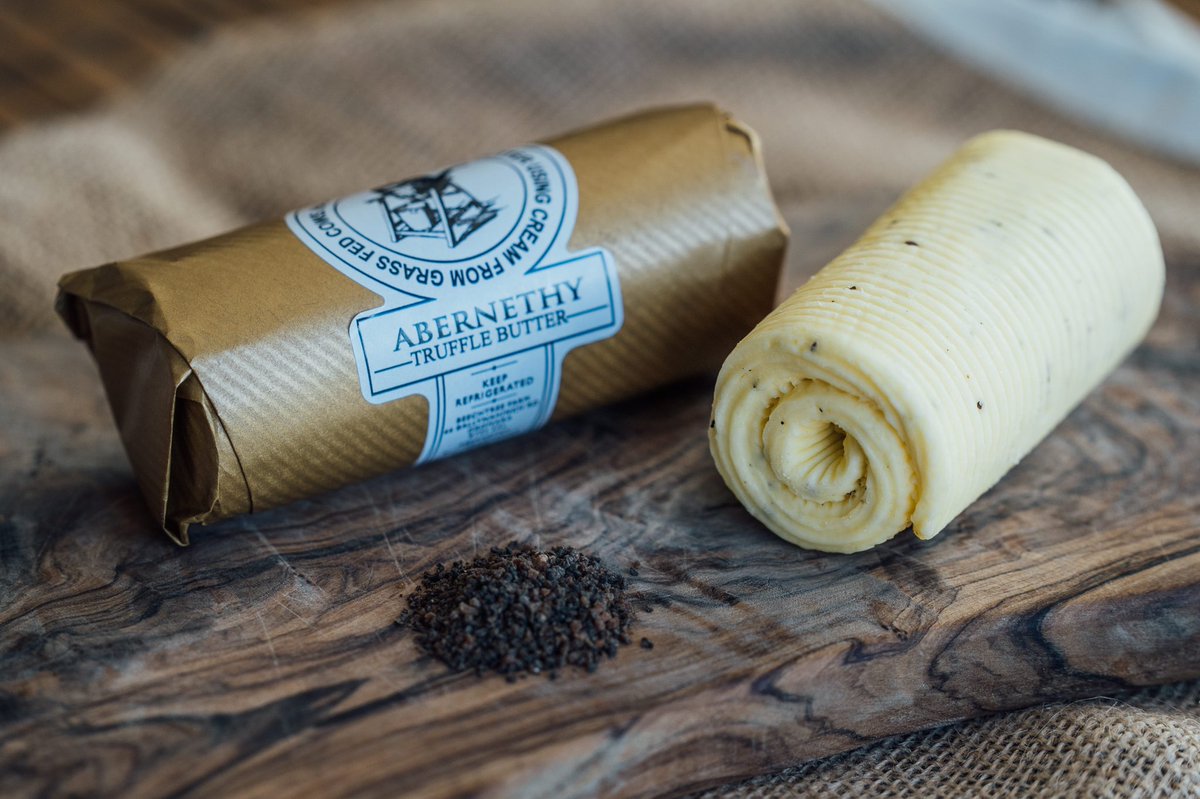 AbernethyButter's tweet photo. New Truffle butter Stockists @minimaegden @MeatMerchantMoi @delParc @frostybutcher @TwoSistersDeli  @IndieFude @rexgoldsmith @tomandollie https://t.co/U58PmpjWeX