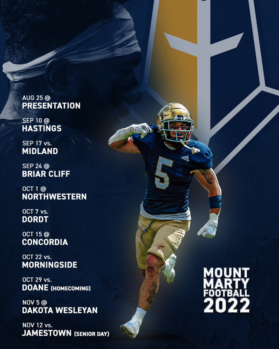 MMULancers's tweet photo. We wanted to join all the breaking news going on in football. Here is our 2022 football schedule! Make sure to mark your calendars. @MMULancersFB 

#MountUp https://t.co/wx6Ft6pOTb