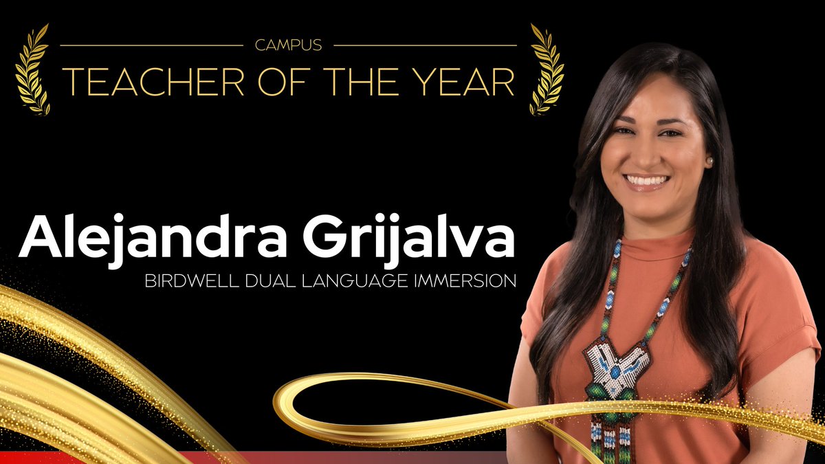 TylerISD's tweet photo. Congratulations to Alejandra Grijalva, the Campus Teacher of the Year at Birdwell Dual Language Immersion School! 🎉 https://t.co/1VQk4iLJSt