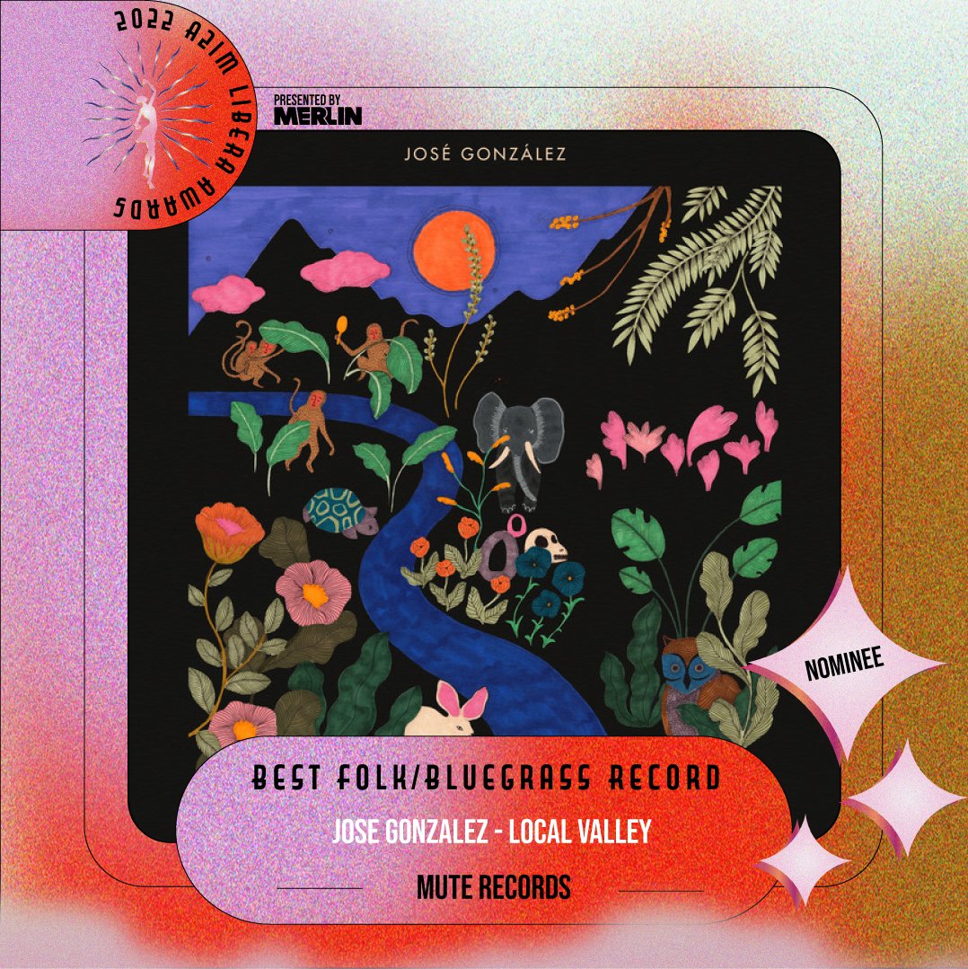 MuteUSA's tweet photo. Congratulations to @_JoseGonzalez_ on 'Local Valley' @a2im nomination for Best Folk/Bluegrass Record! https://t.co/PqeRciUpcp