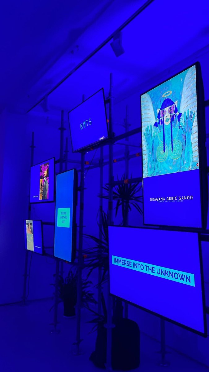 NFTiz3r's tweet photo. The first #NFT #exhibition on the #Balkans is here and we are super pumped to be part of it! 💥

🧑‍🎨 32 artists exhibiting this weekend at https://t.co/cCEiyuGvec (Poenkareova 3, Belgrade)

👉 Join us: https://t.co/4MCEXOhofj 

#NFT #NFTBalkan #Exhibition #Art https://t.co/zgAhiHU8Ny