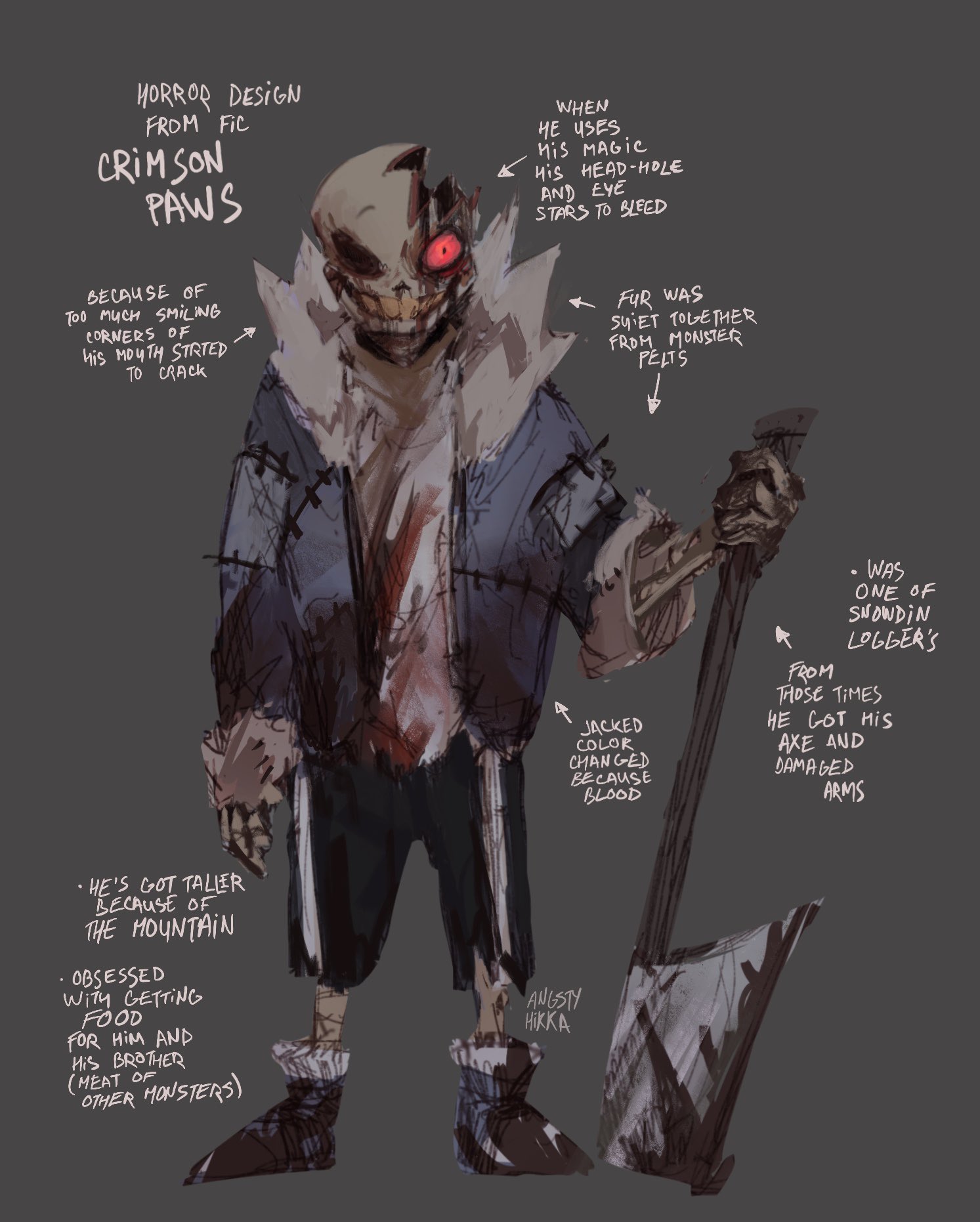 Angsty Hikka on X: Fanon Horror from one fanfic :) #undertaleAU #HorrorSans   / X