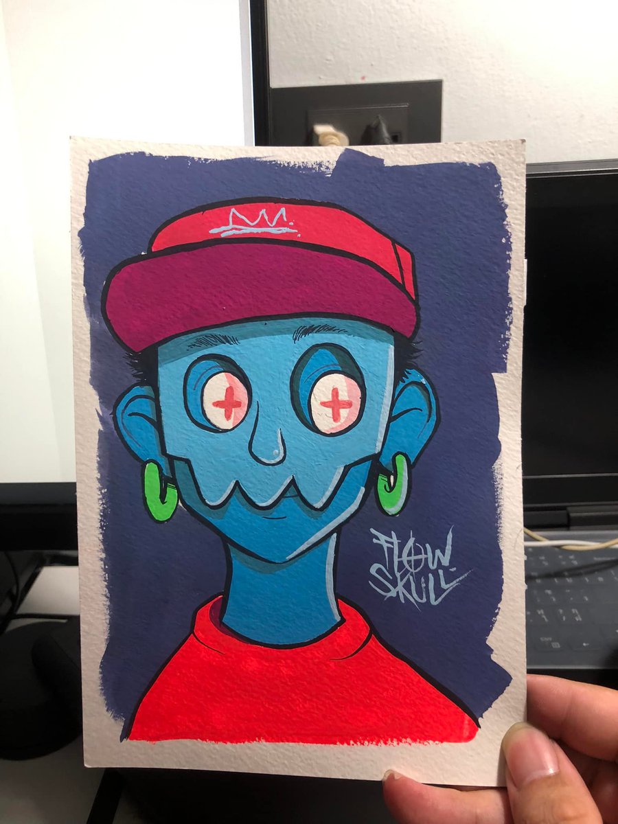 iamflowskull's tweet photo. Klooz mask
300 grm ,Poster color ,A5(14.8 x 21 cm.)
❌sold out❌
#graffiti #art #popart #flowskull #streetart #popculture https://t.co/c0stD77D3w