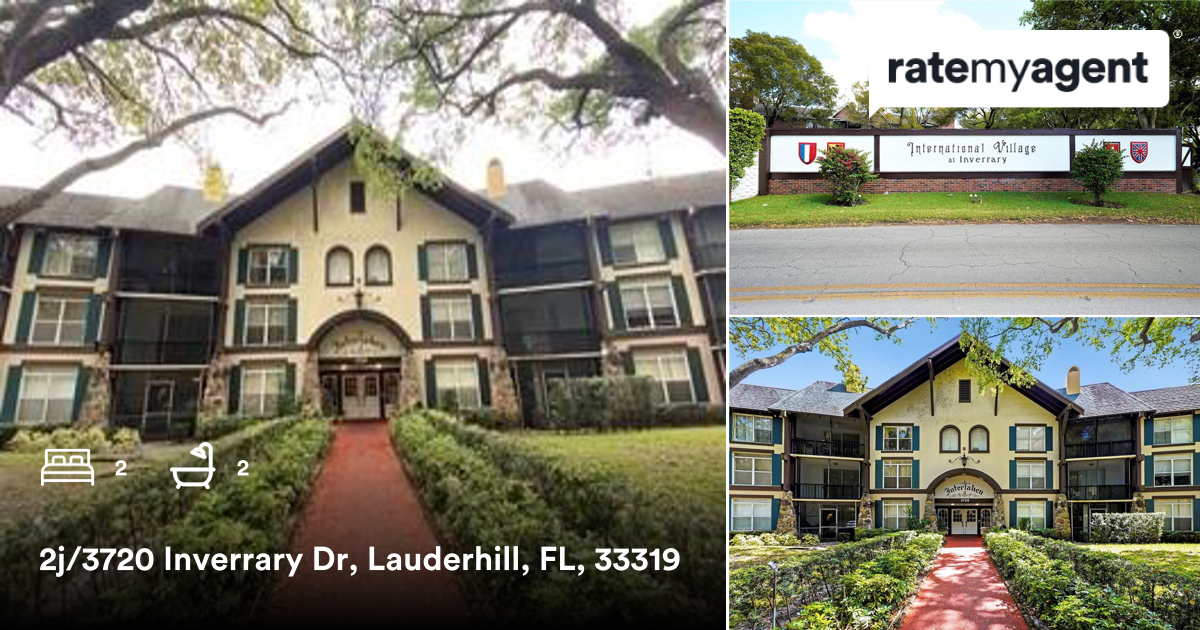 RealtorDAlvarez's tweet photo. 2 🛏 2 🛀 
📍 2j/3720 Inverrary Dr, Lauderhill, FL, 33319

My latest listing on #ratemyagent
https://t.co/EEVmduyFqu https://t.co/4fDXsKOAy0