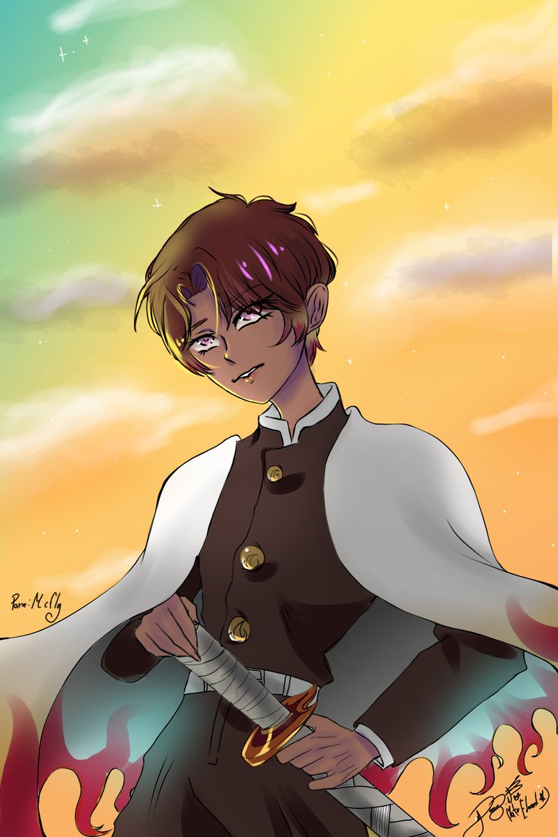 YatoEdward's tweet photo. Dibujos de los OC de unos amigos con temática de KNY ✨ https://t.co/vR2AFxSIvu
