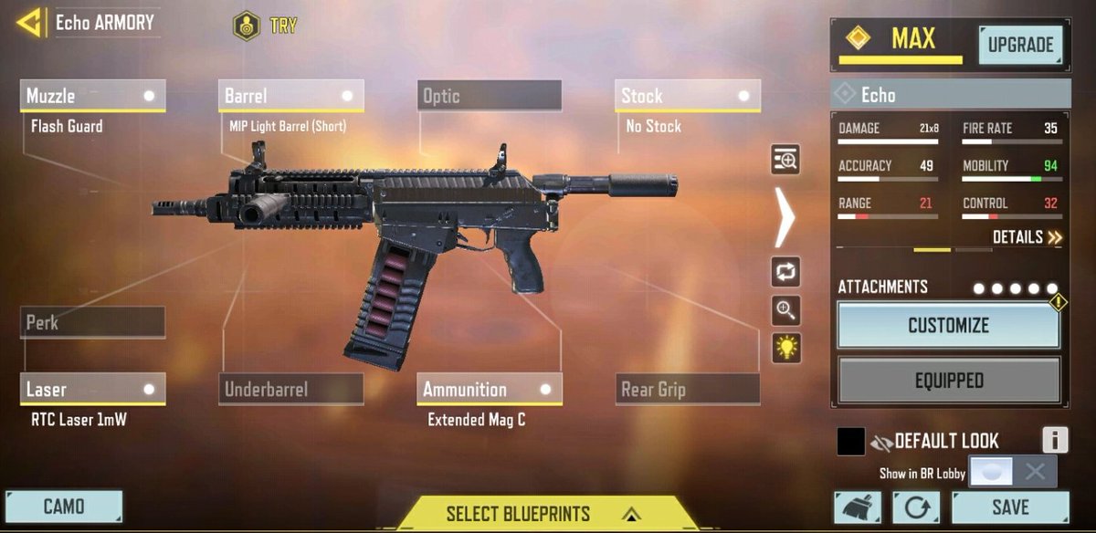 EyeSelfOfficial's tweet photo. #4 BR loadout is the Echo
..When Alcatraz gets toxic I use the high mobility Echo, mainly to hip fire..
#Codm #CoDMobile #CodMLoadout #Loadout #Echo https://t.co/HeGNC5VxfK