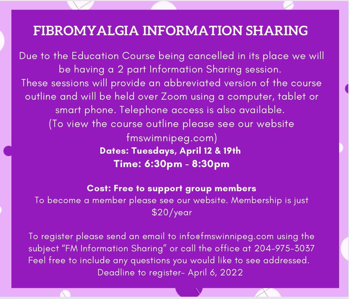 Fibromyalgia FMS Wpg tweet media