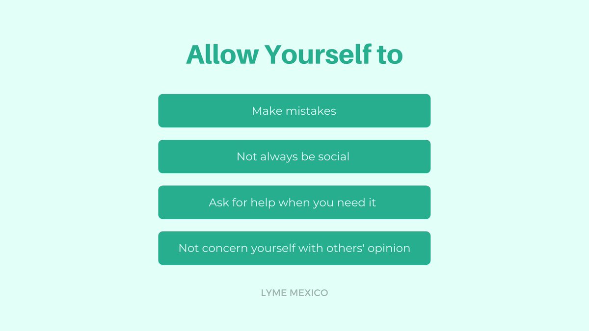 LymeMexico's tweet photo. Friendly reminder: You are allowed to make mistakes. You are human - beautifully imperfect.
#lymemexico #lymewarrior #lymecommunity https://t.co/Y9Y8YKLRWr