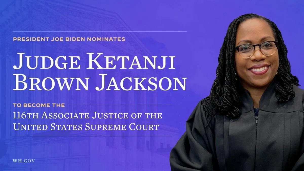 In honor of #WomensHistoryMonth2022, #DCSD recognizes Judge Ketanji Brown Jackson's nomination to serve as the 116th Associate Justice of the United States Supreme Court. If appointed, she will be the first African-American woman on the SCOTUS. #Herstory  whitehouse.gov/kbj/