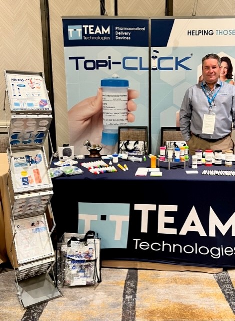Topi_CLICK's tweet photo. The Alliance for Pharmacy Compounding (formerly IACP) Compounding Pharmacy Owner Summit is off to a great start! We've enjoyed connecting with pharmacists gathered for this 2nd annual event. #TopiCLICK #TEAMTechnologies #Pharmacists #PharmacyOwners https://t.co/f86rxUuQB4