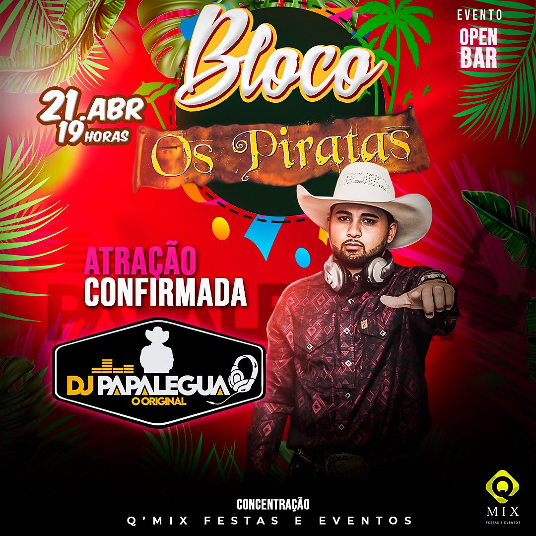 bloco_os's tweet photo. Mais uma atração confirmada ✅🔥🎉 #chamaaaaaa #BlocoosPiratas2022 https://t.co/YHD7ThgkGI