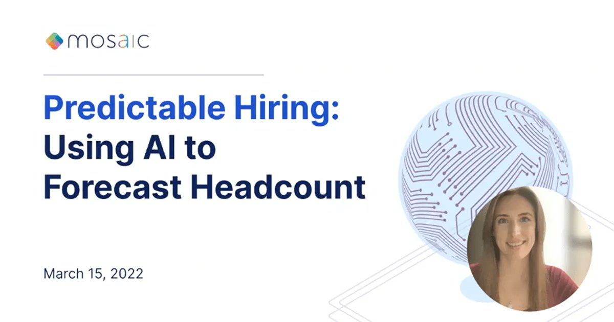 Hiring has always been a painful process. Until now. Thanks to AI, there's a path to predictable #hiring, and it starts with understanding the org's entire #workload. What’s the path? And how can you get your teams on it? Watch our #webinar to find out. buff.ly/3JJ9fiH