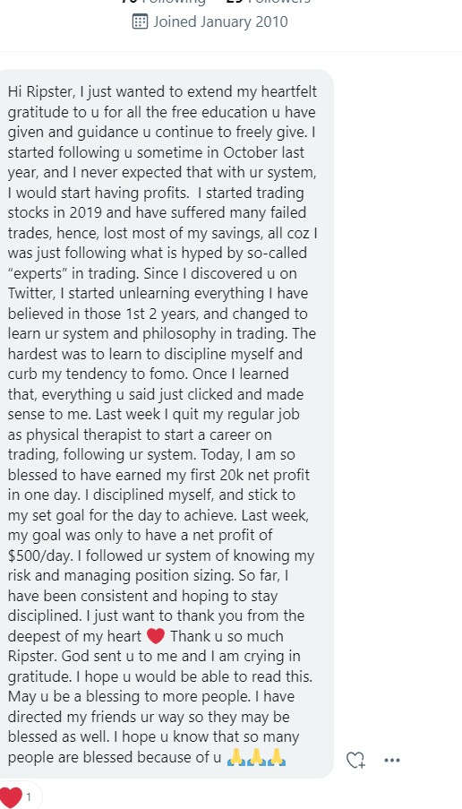 ripster47's tweet image. #inspiration 
Closing this great week by sharing few of Life Changing DMs a get.

Couple followers who went full time or going full time with Kind words that Might inspire you all.
Means a lot🙏

♥️This why I do  this ♥️

Follow ur Passion with Sincerity &amp;amp; u will succeed🙏
HAGW!