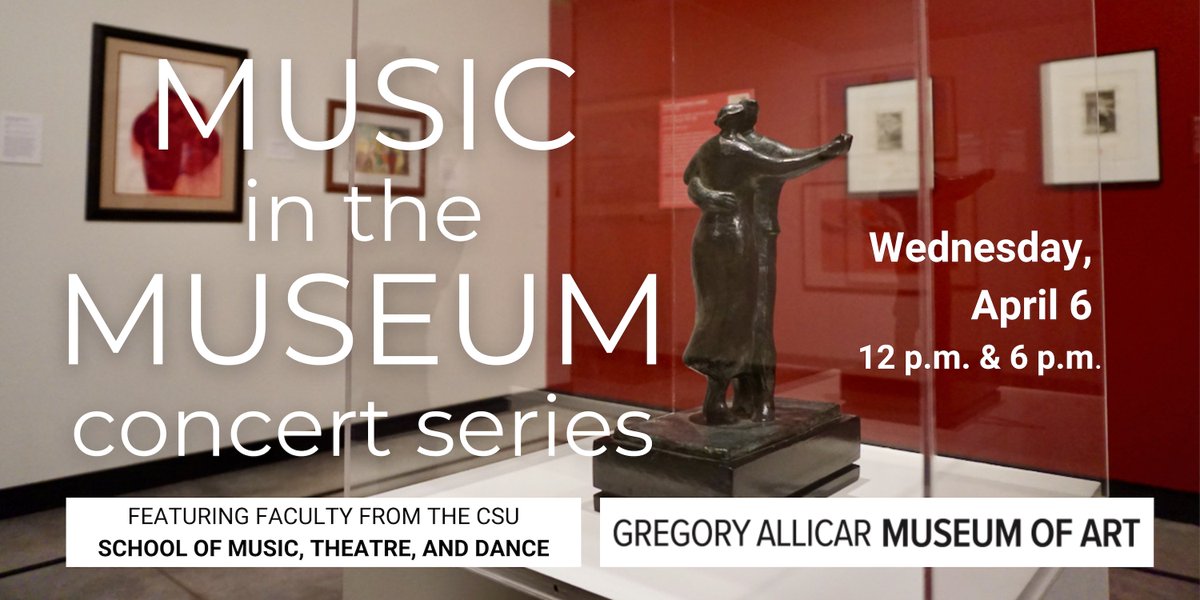 CSUartmuseum's tweet photo. Music in the Museum is back! Join us for "Martyrdom &amp; Hagiography," inspired by Glorioserías: The Body in Late Twentieth Century Mexican Art on Wednesday, April 6 at 12pm and 6pm.

Register at https://t.co/EUTIc9DfDu

#MusicInTheMuseum #FoCoEvents #FortCollins #Free #OpenToAll https://t.co/syqMRxyBrD