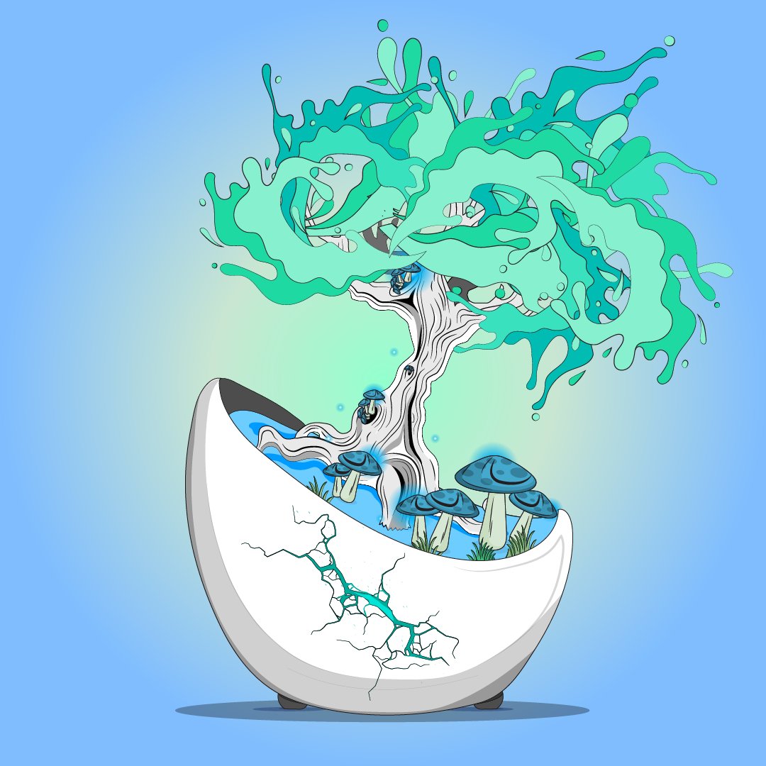 What's up #NFTCommunity

#Minting Process
-Mint a seed
-Get a seed
-See it grow
-Have a tree that will live in the ETH blockchain forever

This is only one out of many cipher trees you can own😍🌴🌿👇

#NFT #NFTProject #digitalart