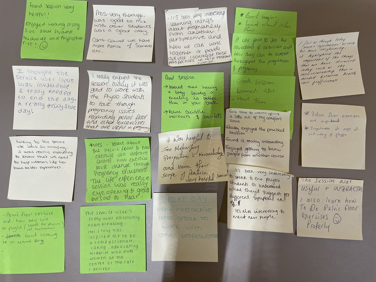 RachelMorrisLo1's tweet photo. Todays feedback #IPE when midwifery and physiotherapy students learn together. @UniNhantsPhysio @UoNMidwifery @theaphysio Photos to follow #serviceuser #exercise #communication #transferableskills #discussions A good end to the week and something to continue and develop further https://t.co/fIRDtPBdj2