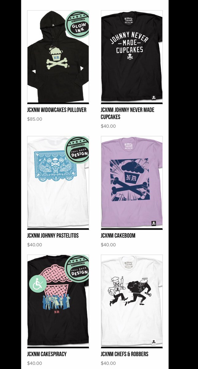 JohnnyCupcakes's tweet photo. “CAKE KAPOW” is 1 of 6 new items from our collaboration with Never Made.  Available now, for a limited time, here: https://t.co/zsKCMB2ykw

✌🏼✌🏼

#johnnycupcakes #nevermade #tshirtbrand #clothingbrand https://t.co/5h2JPWb3oI