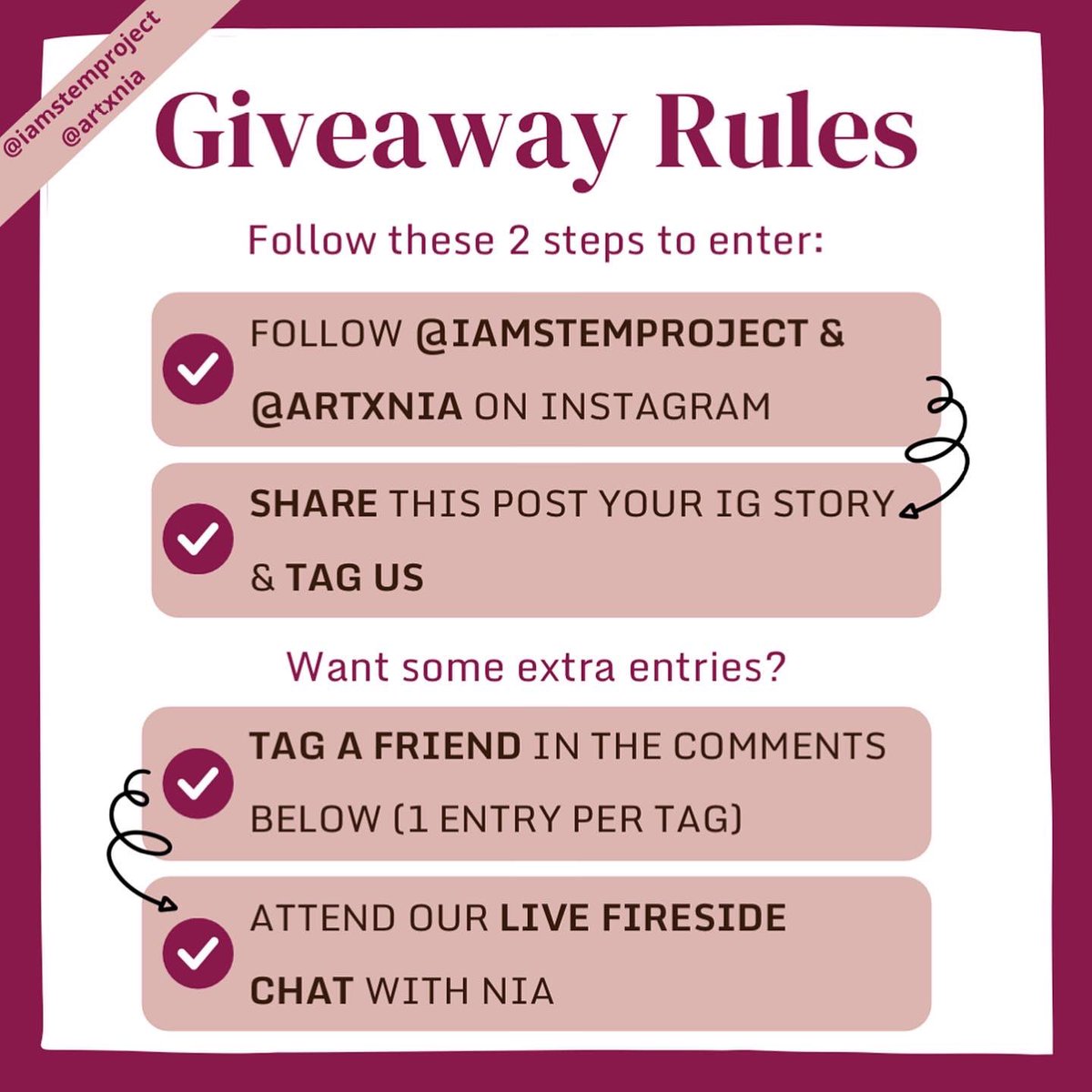 we’re excited to team up with <a href="/niaasemota/">Nia Asemota</a>, creator of ‘Black Girls CODE the Future’ coloring book, for a #womenshistorymonth giveaway! 

head over to our instagram (<a href="/iamstemproject/">#IAm🔬</a>) to enter ✨