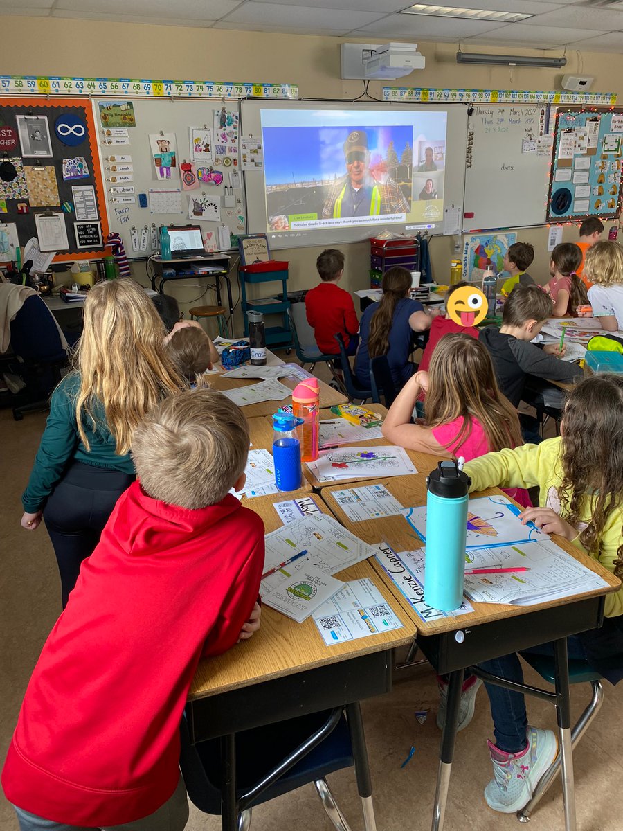HNicholsonT1's tweet photo. Everyday we’ve watched a farm tour, my class has been asking: have you entered the contest yet?! Today catching up on the Sask farm tour, I finally remembered! #GCFT22Contest My class has really been enjoying all the tours! #CALM2022 #OurFoodStory https://t.co/8SFYfQvchm