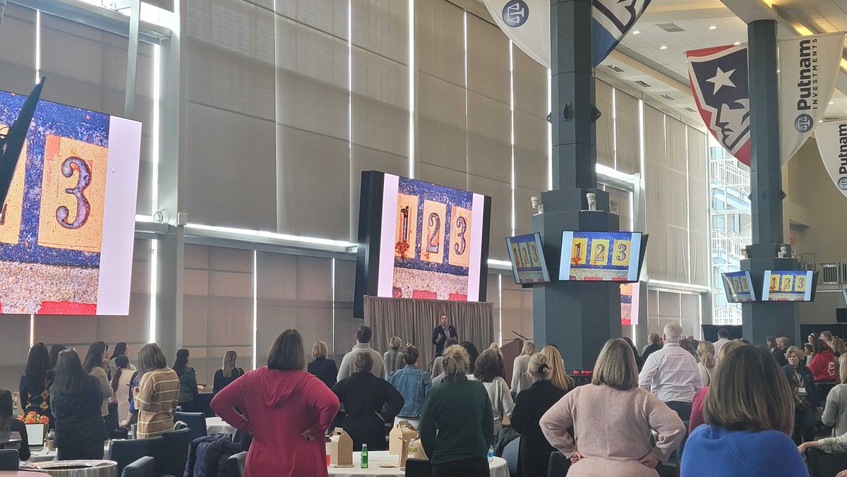 CurriculumAssoc's tweet photo. Closing out the #NEiReadySymposium today, we heard from @VikingDiffSuper for the Keynote. Superintendent Burton provided a hefty dose of inspiration that literally got the crowd on its feet! A beautiful closing to this event. Thank you to everyone who joined us! https://t.co/12n8cUUMJG
