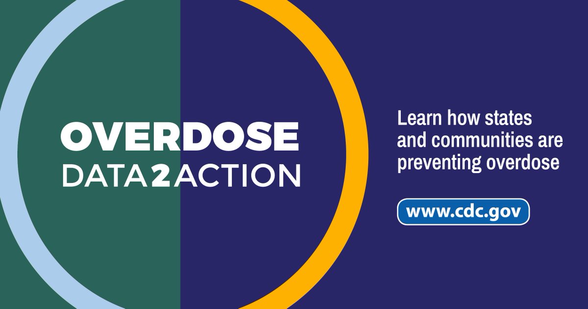 CDCInjury's tweet image. Overdose Data to Action (#OD2A) supports jurisdictions to collect high quality and timely data on #overdoses and use those data to inform #prevention and response efforts. 

Learn about OD2A efforts in your community: go.usa.gov/xz2W5?cid=twit…