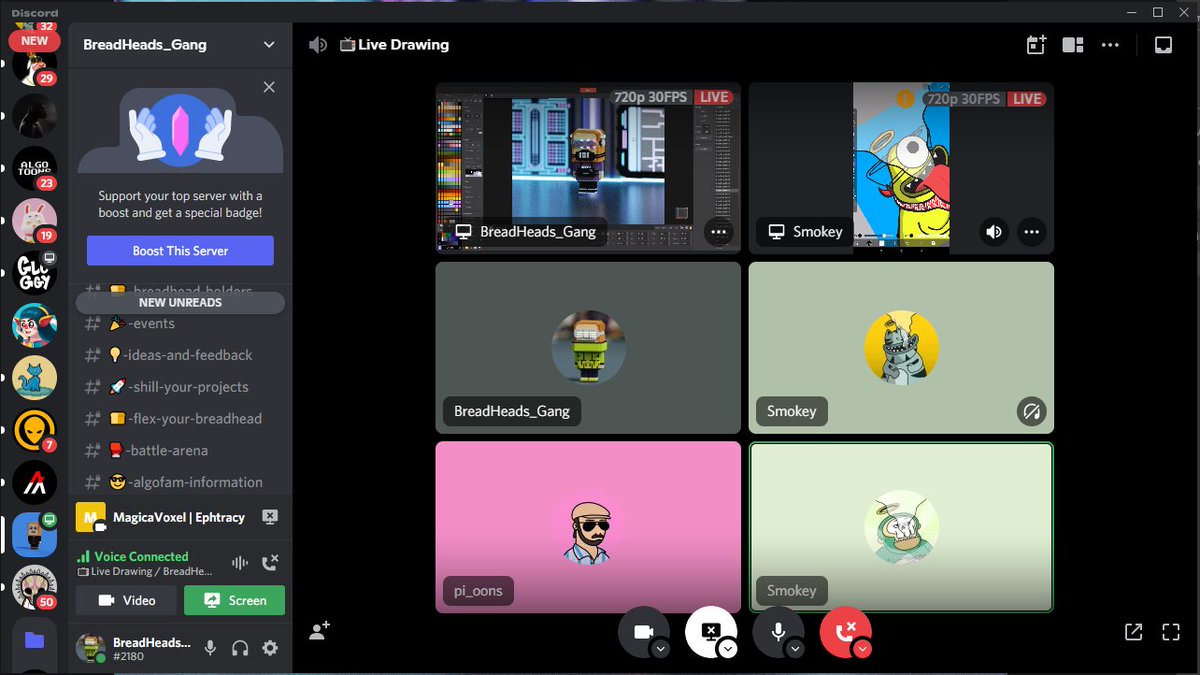 BreadHead_Gang's tweet image. Live Drawing with @algoholysmokes and @pi_oons LFG !!!!!! 🔥🔥🔥🔥 #algofams #Algorand #algocommunity #AlgoNFT