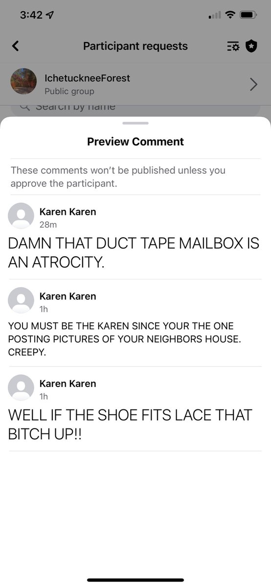 f_ichetucknee's tweet photo. Loncala Loop probably one of the directors using a fake profile on Facebook…#karen…leadership at its finest Ichetucknee Forest Homeowners Association, Inc #ichetuckneeforest https://t.co/9qdZw122ej