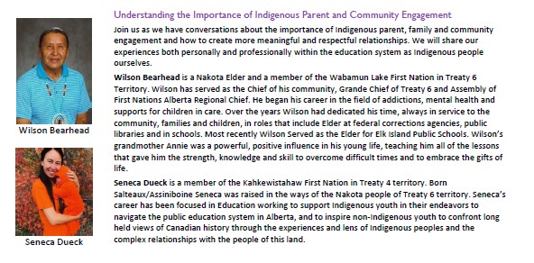 ABschoolcouncil's tweet photo. Conference 2022 session with Elder Wilson Bearhead and Seneca Dueck @rootsofresilie1 #ASCAconf22 Register before April 15th https://t.co/TSBERfPAaj https://t.co/UMj85u0MWL