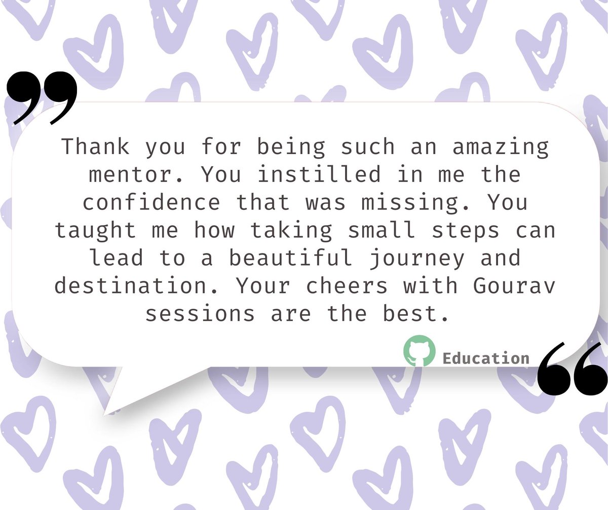 GitHubEducation's tweet photo. #OpenSourceValentine from @audaciousSneha to @rhcasharma π βοΈ π€© https://t.co/hbWR77srgd
