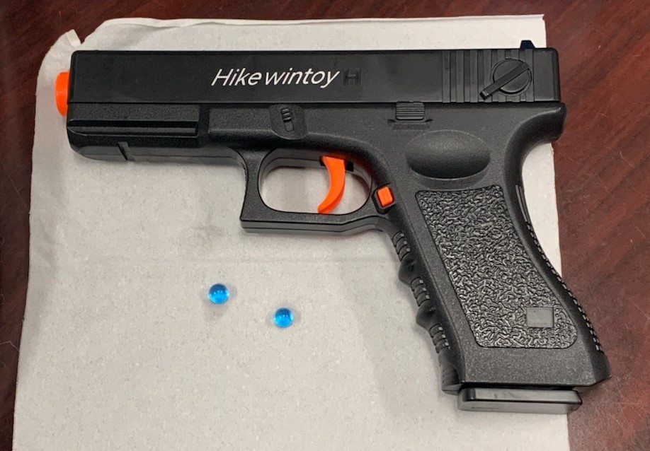 If you terrorize people w/ the #OrbeezChallenge, we'll arrest you.
Shooting a gel-bead gun at someone isn't a prank. It's a crime.
Not only can it cause serious injuries, it puts your life at risk. 
It would only take a moment of panic for someone to fire back – w/ real bullets.