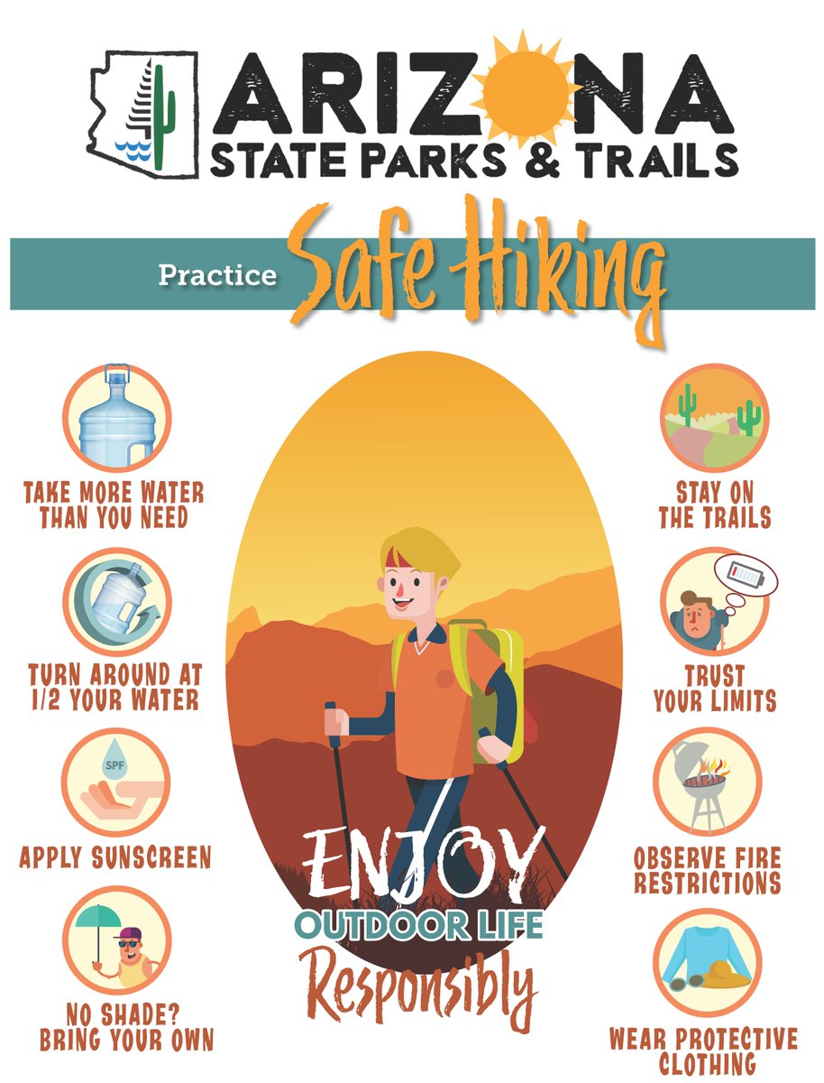 AZStateParks's tweet image. This weekend is going to be a warm one in much of the state. Be safe out there, Arizona! We're only getting started... bit.ly/2LxyvyV