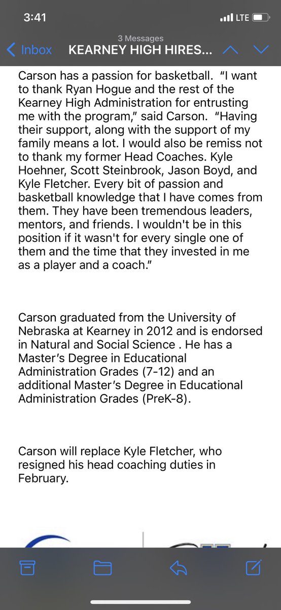 Ryan Hogue, CAA - Ed. S (@ryanhogue24) on Twitter photo 🚨 ATTENTION BEARCAT NATION! CONGRATS Coach Carson. JD has a GREAT plan for the future of Kearney High Basketball and will work hard to accomplish all of his teams goals now and in the future. Great Day to be a Bearcat! #BearcatPride <a href="/KearneySchools/">Kearney Public Schools</a> <a href="/KearneyHigh/">Kearney High School</a> <a href="/KHSBoosterClub/">KHSBearcatBoosters</a> 🚨 ATTENTION BEARCAT NATION! CONGRATS Coach Carson. JD has a GREAT plan for the future of Kearney High Basketball and will work hard to accomplish all of his teams goals now and in the future. Great Day to be a Bearcat! #BearcatPride <a href="/KearneySchools/">Kearney Public Schools</a> <a href="/KearneyHigh/">Kearney High School</a> <a href="/KHSBoosterClub/">KHSBearcatBoosters</a>