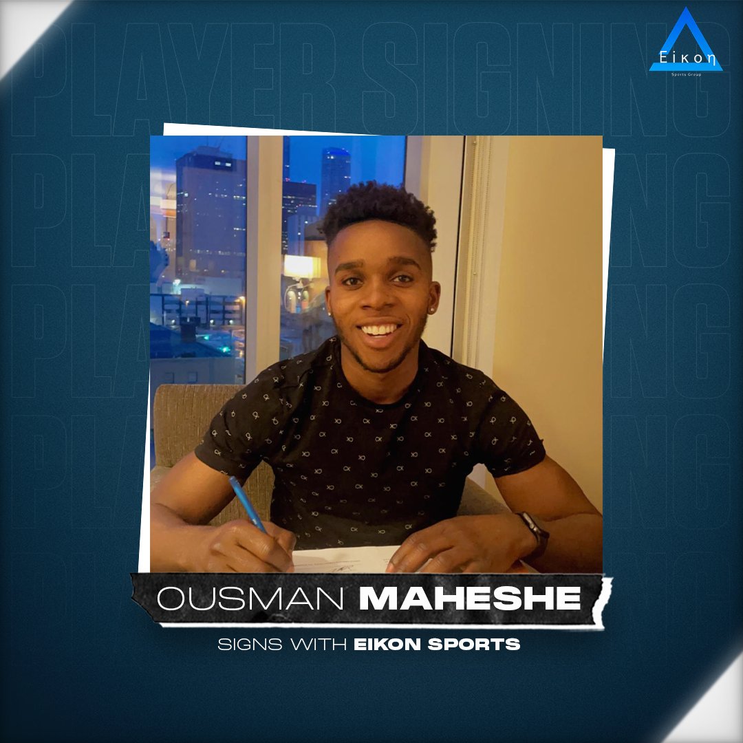𝐎𝐔𝐒𝐌𝐀𝐍 𝐌𝐀𝐇𝐄𝐒𝐇𝐄 𝐒𝐈𝐆𝐍𝐒 𝗪𝐈𝐓𝐇 𝐄𝐈𝐊𝐎𝐍⁣
⁣
Please join us in welcoming 19-year-old, Canadian-Congolese winger, Ousman Maheshe to the agency. Ousman joins Eikoη ready to make his first steps into the pro game after developing in the <a href="/FCEdmontonNow/">FC Edmonton</a>  Academy.