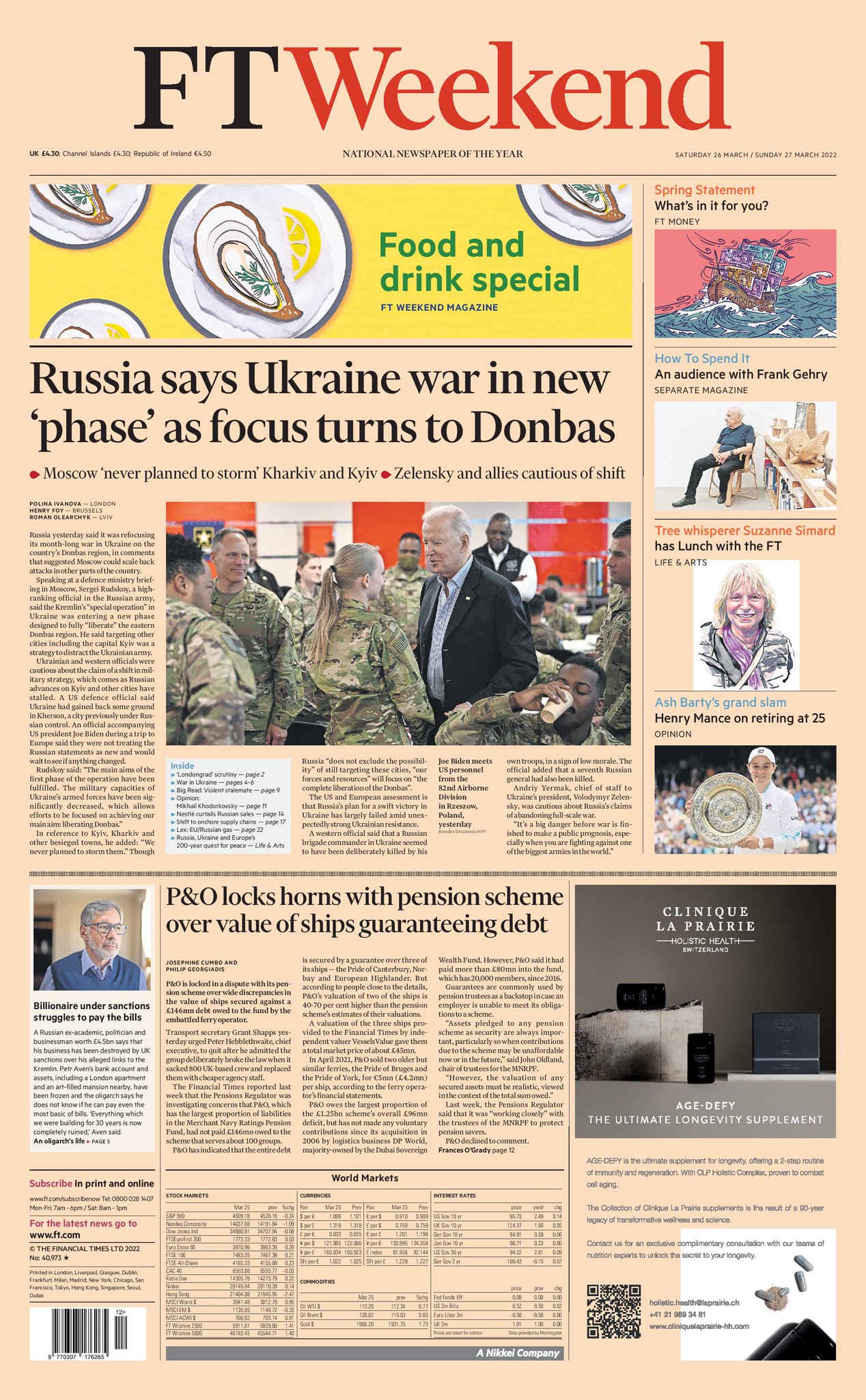 Financial Times on Twitter: "Just published: front page of FT Weekend ...