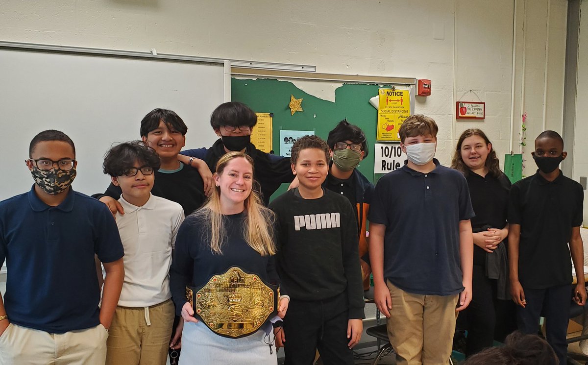 Congratulations to our Champion of the Week, Mrs. Bruce. Thank you for supporting your colleagues and building relationships with students!! <a href="/AACountySchools/">AACPS</a> #AACPSAwesome