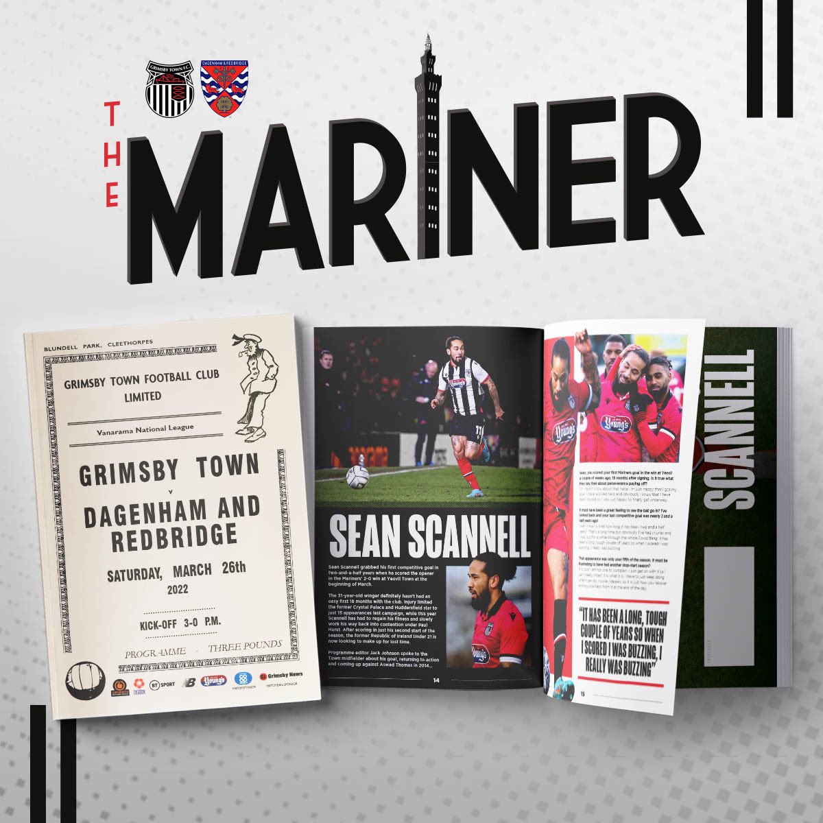 Another home game, means another Mariner! This edition includes an interview with Sean Scannell, <a href="/Green27/">Alex Green 🇺🇦</a> writes about ‘LIVVVOOO’, we speak to Alan Pouton and <a href="/Mickb1Michael/">mick boulding</a> 20 years after demolishing Wimbledon and <a href="/nigellowther/">Nigel Lowther</a> is the ‘One of Our Own’ - on sale tomorrow! #UTM