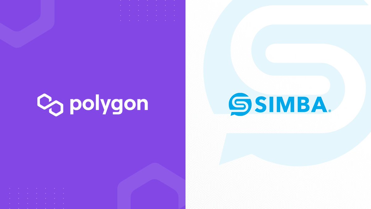 VotedealsIndia's tweet photo. Welcome @simbachain to the #Polygon ecosystem!
#SimbaChain will collaborate on real-world #blockchains use cases such as #NFT marketplaces and SIMBA’s metadata registry bridge (MDR) to enhance secure digital asset custody solutions.
Show some 💜 here: https://t.co/8b4GGBBTK8 https://t.co/mtie2tYycH