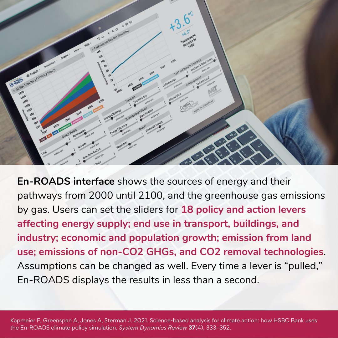 📌In this review, @FlorianKapmeier @AndrewPJones Greenspan & John Sterman explore how the global bank HSBC used #EnROADS to engage its employees to learn more about #climatechange & to understand their corporate climate strategy. @climateinteract 🔗 ow.ly/va2y50IsKZS