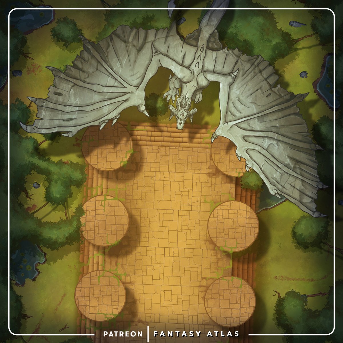 fantasyatlas's tweet photo. Locals come to leave offerings for the dragons in front of the imposing statue and hold ceremonies in the hope that the dragons will listen to their pleads for help.

#DnD5e #ttrpg https://t.co/GV6lmB6s1u