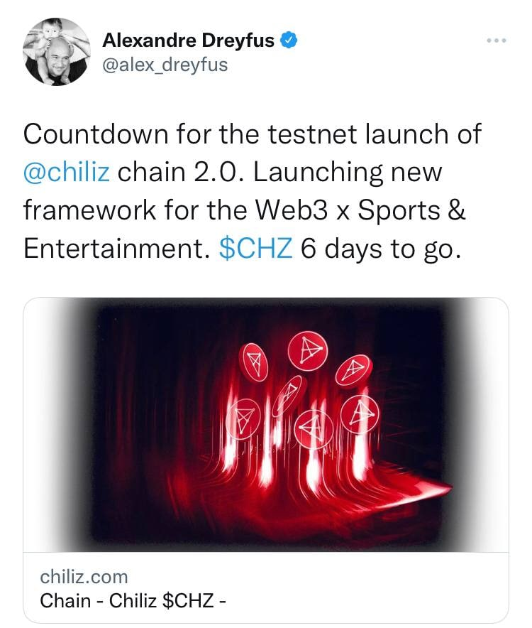 officialcryptog's tweet photo. #CHZ $CHZ Intel. 
Already in. 
Follow us on Telegram: https://t.co/4OKJv4xRqJ https://t.co/fRXddZMp6n