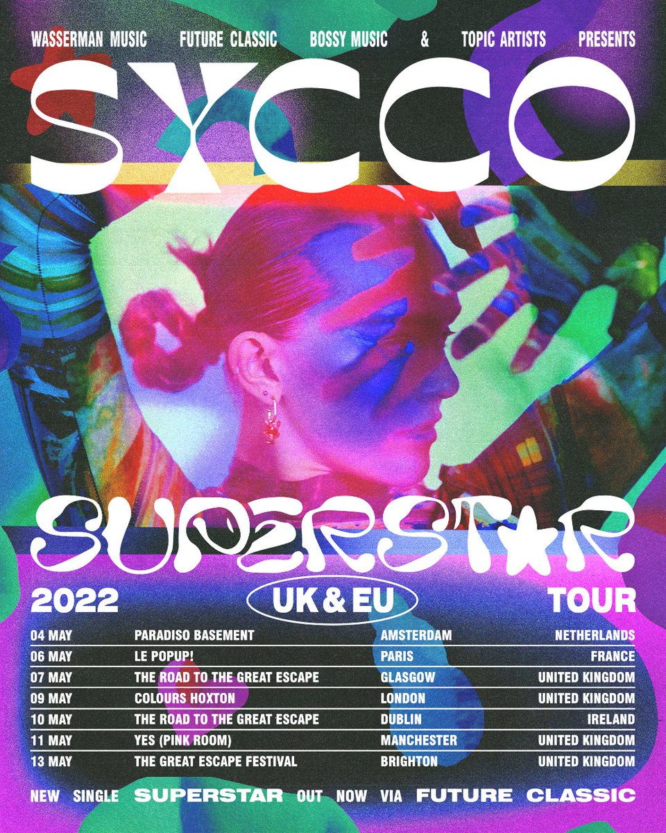 Tickets on sale now for my EU/UK tour in May!! syccoworld.com/tour 💕