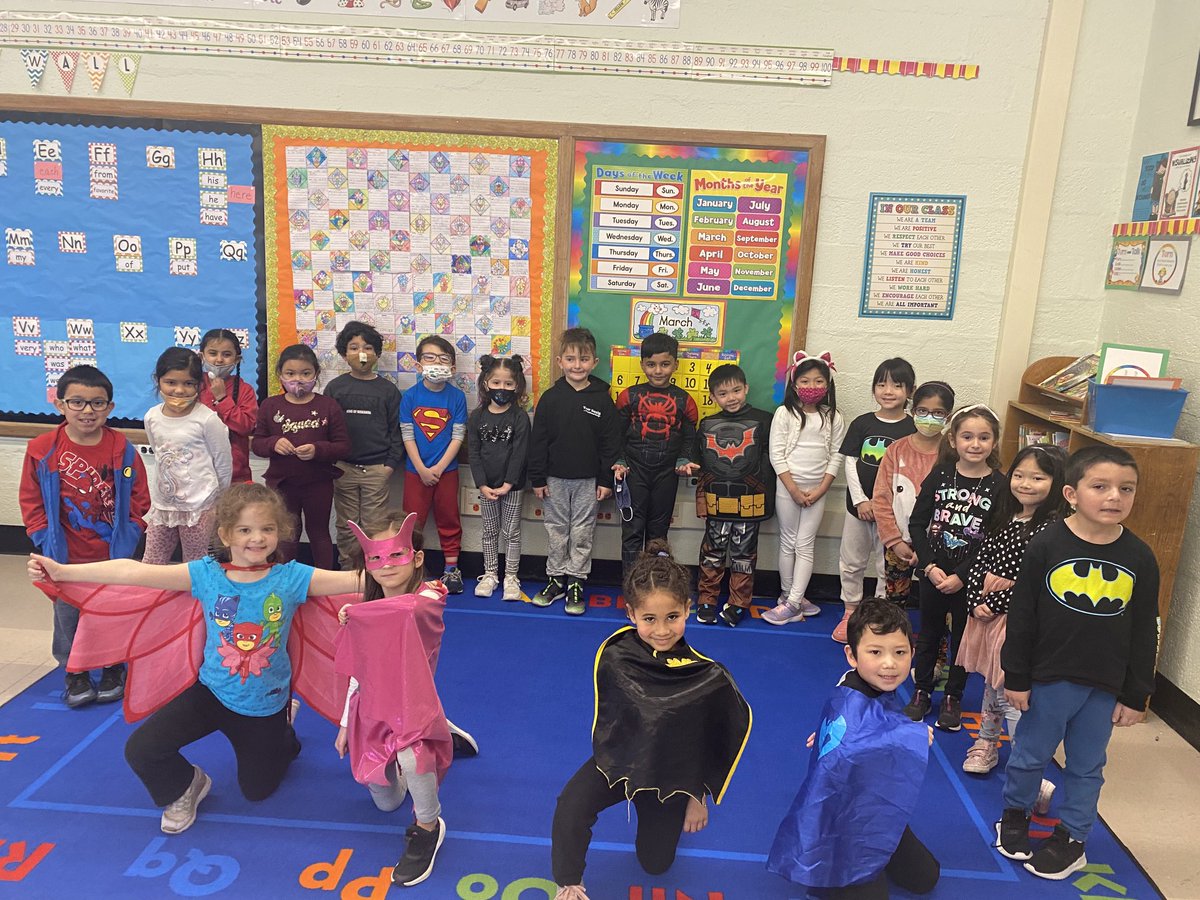 Our class is filled with Superheroes! ⁦<a href="/BGreenSchool/">Bowling Green School</a>⁩ ⁦<a href="/emeadowschools/">East Meadow Schools</a>⁩