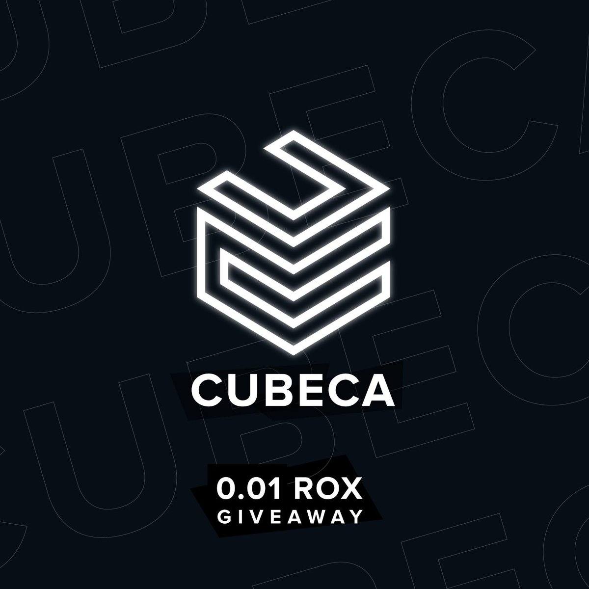 #ROX Giveaway hosted by Cubeca! 

0.001 ROX to 10 people! 

Rules:
1. Like &amp; Retweet with message
2. Follow 
<a href="/SDtokens/">SDtokens</a> &amp; <a href="/CubecaOfficial/">Cubeca</a>

#Giveaway ends in 48 hours!

sdtokens.com/up/CBC
cubeca.io
t.me/cubeca