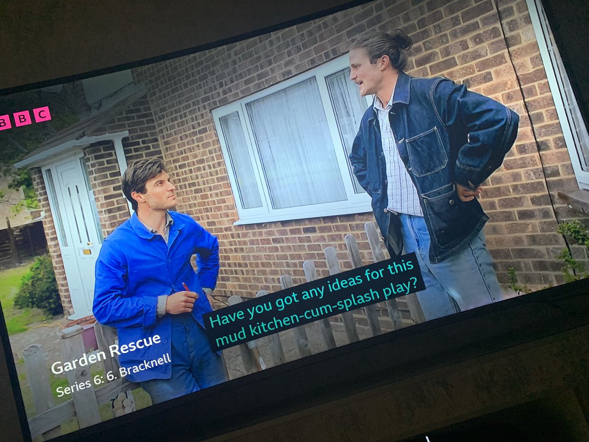 hollybethx's tweet photo. Subtitles make everything interesting🤣🤣 @GardenRescueBBC https://t.co/3gfeUlLTW9