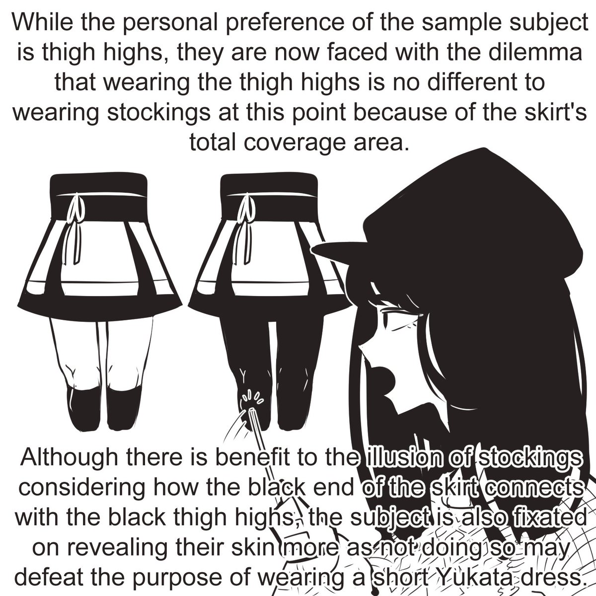 Degeneracy 101 with Dr. Hwenda: Knee Socks vs Thigh Highs in a short Yukata Skirt 