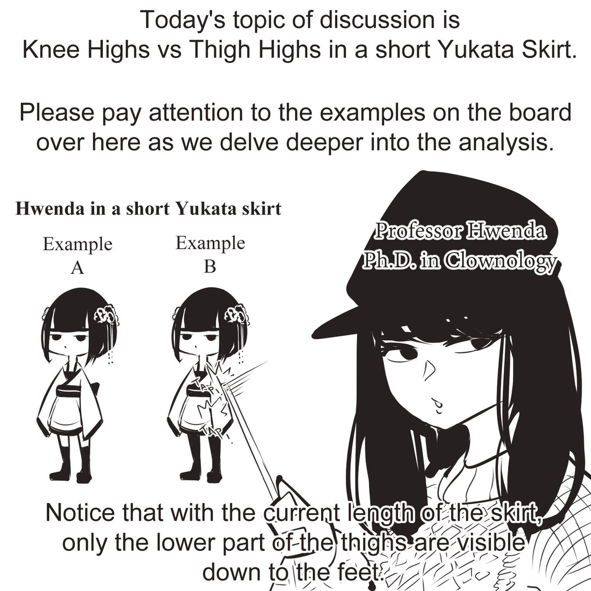 Degeneracy 101 with Dr. Hwenda: Knee Socks vs Thigh Highs in a short Yukata Skirt 