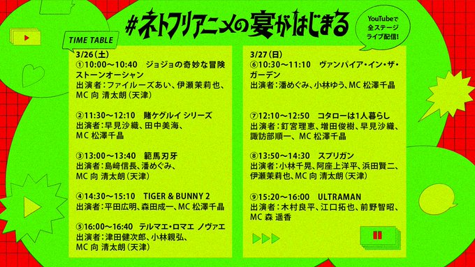 ネトフリアニメの宴がはじまる 22年3月26日 土 ツイ速まとめ